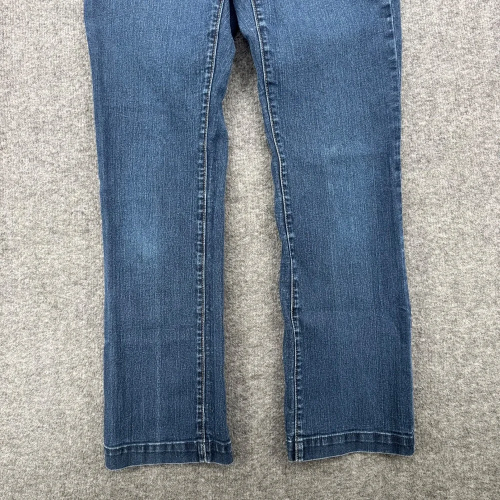 Gap Premium Long and Lean Medium Wash Flare Denim Jeans Womens 4/27R Long